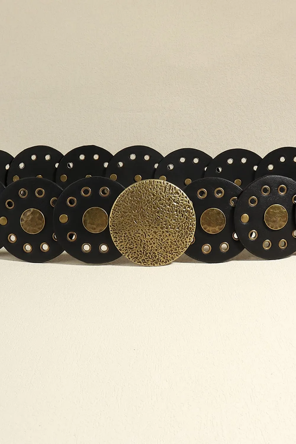 Round Shape PU Leather Belt, image 2