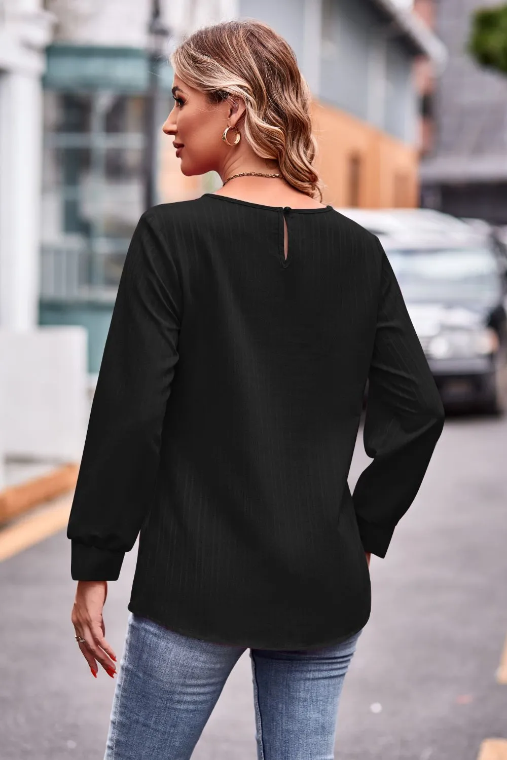 Round Neck Long Sleeve Tee, image 12