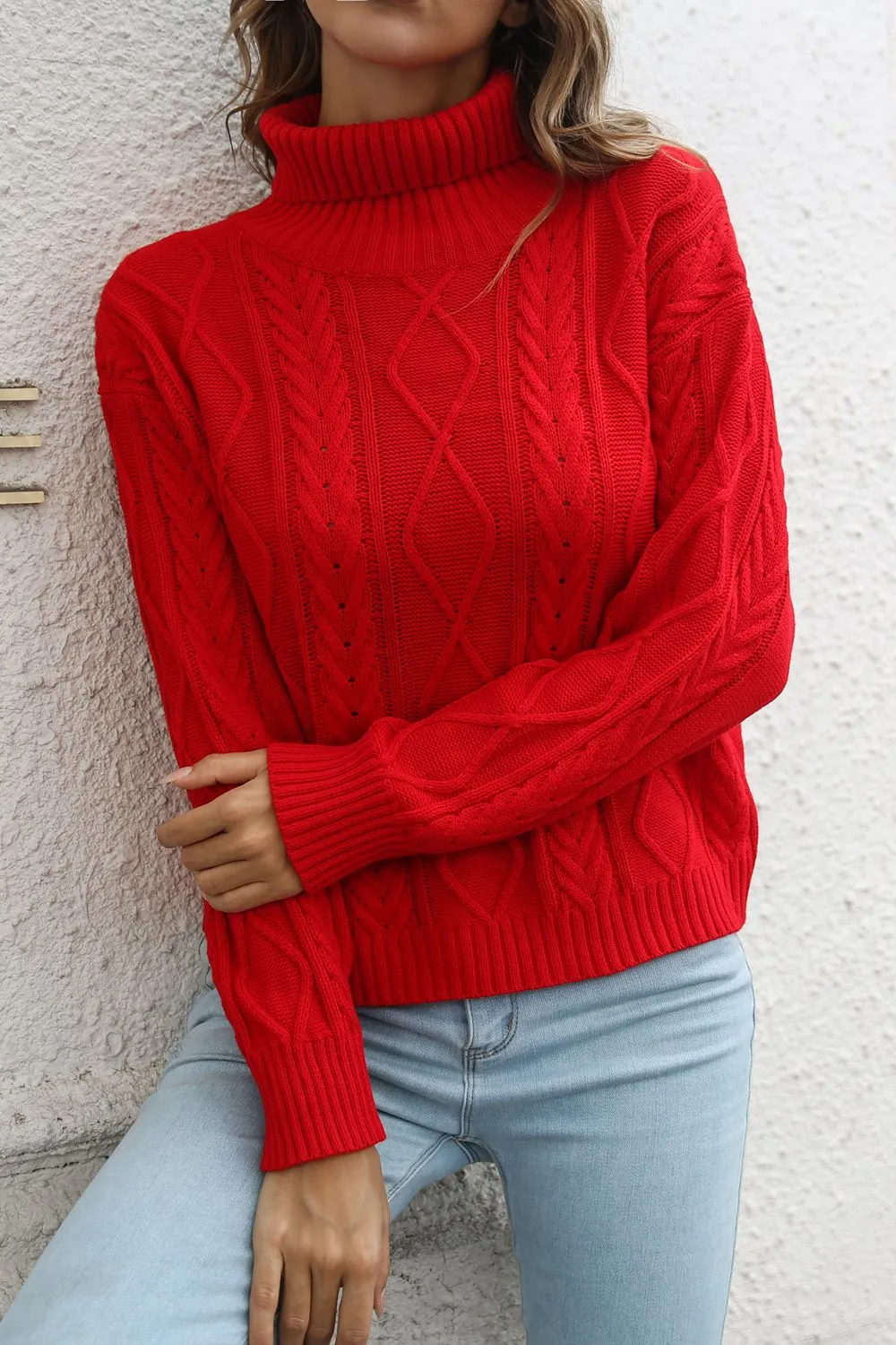 Turtleneck Long Sleeve Sweater, image 4