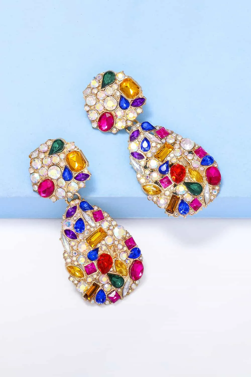Teardrop Shape Zinc Alloy Dangle Earrings, image 5
