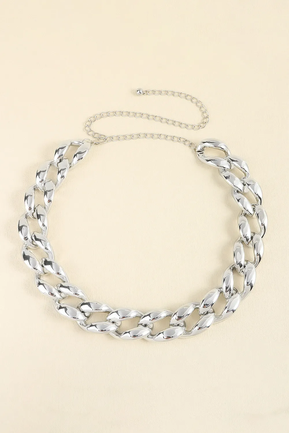 1.2" Width Acrylic Curb Chain Belt, image 4