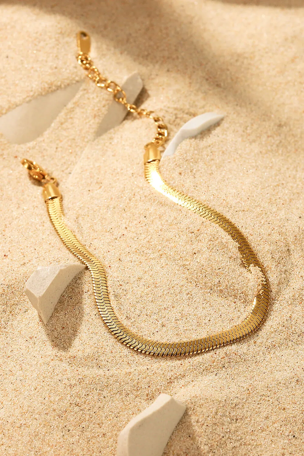 Herringbone Chain Stainless Steel Bracelet, image 3