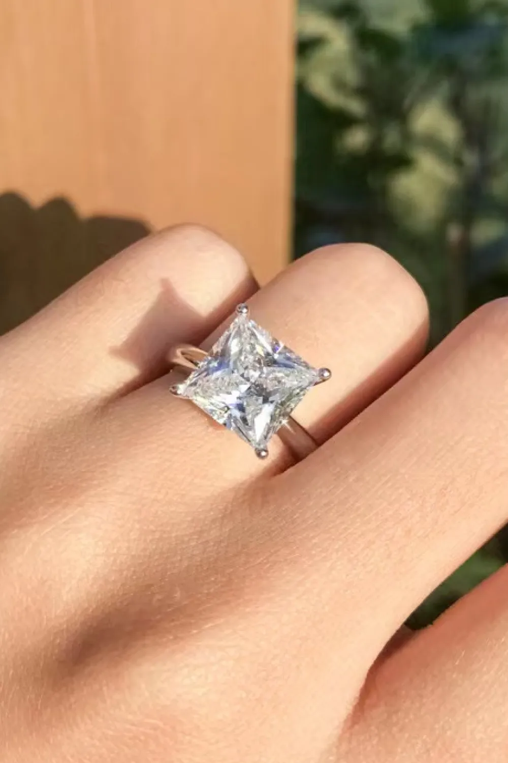 5 Carat Moissanite Solitaire Ring, image 4