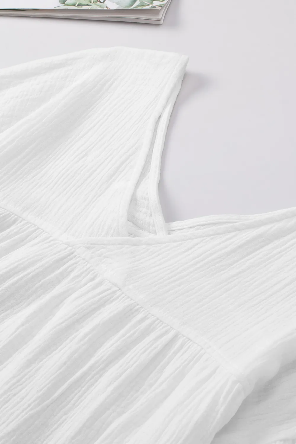 Dropped Shoulder V-Neck Blouse, image 13