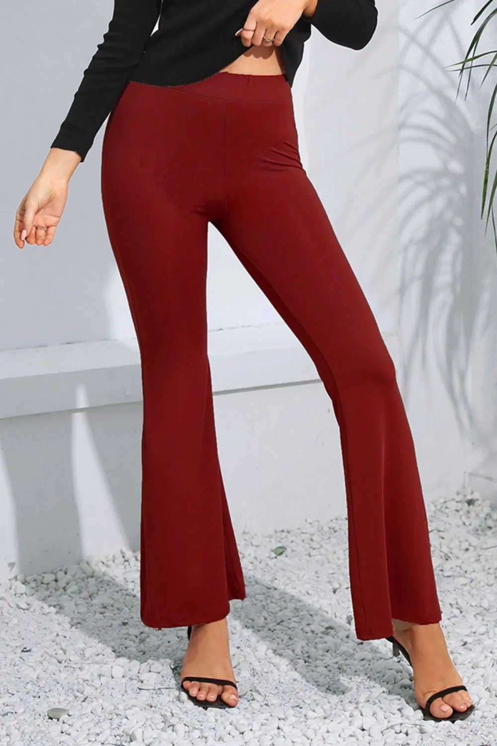 High Waist Long Flare Pants, image 9