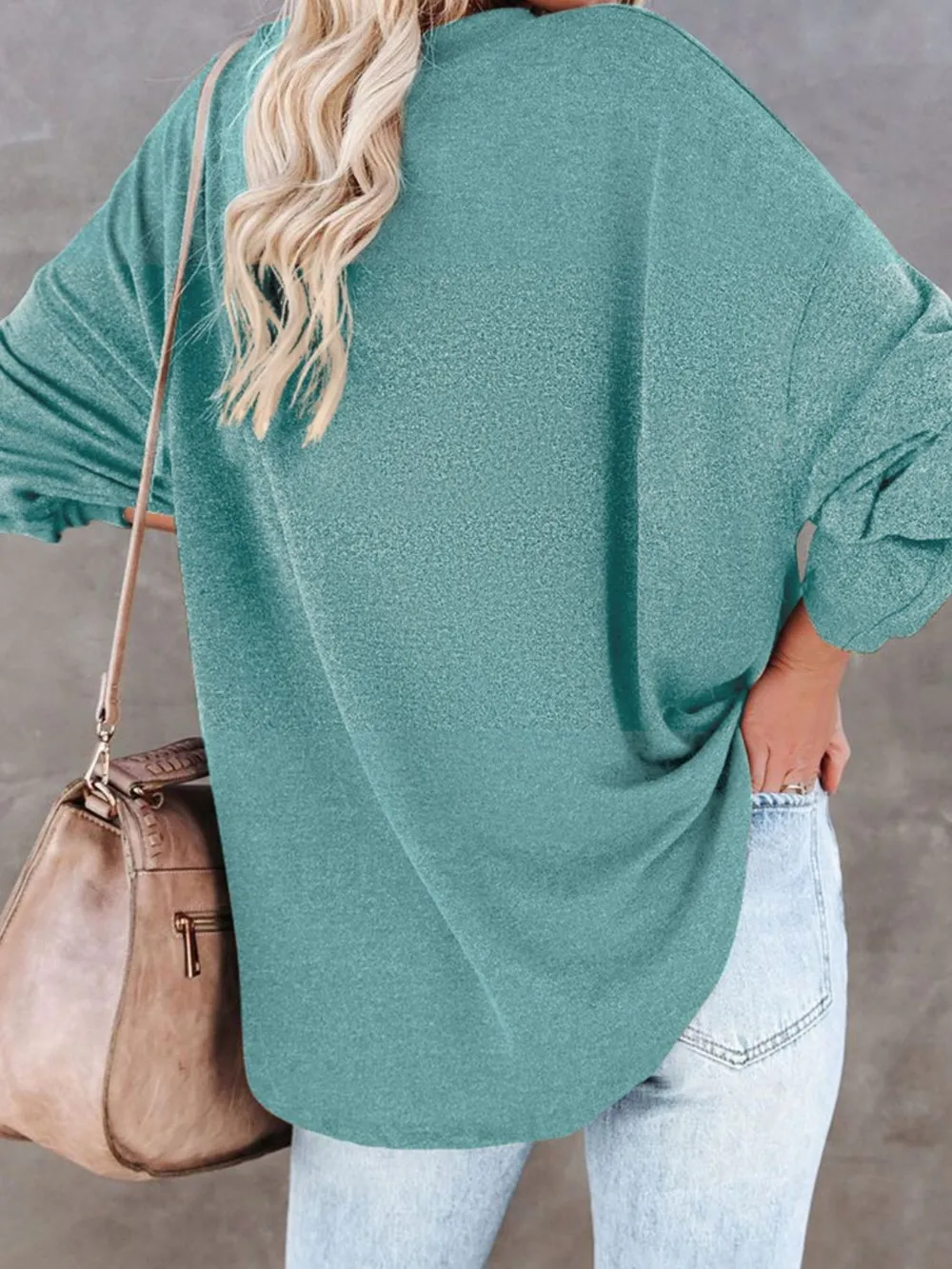 Buttoned Drop Shoulder Top, image 7