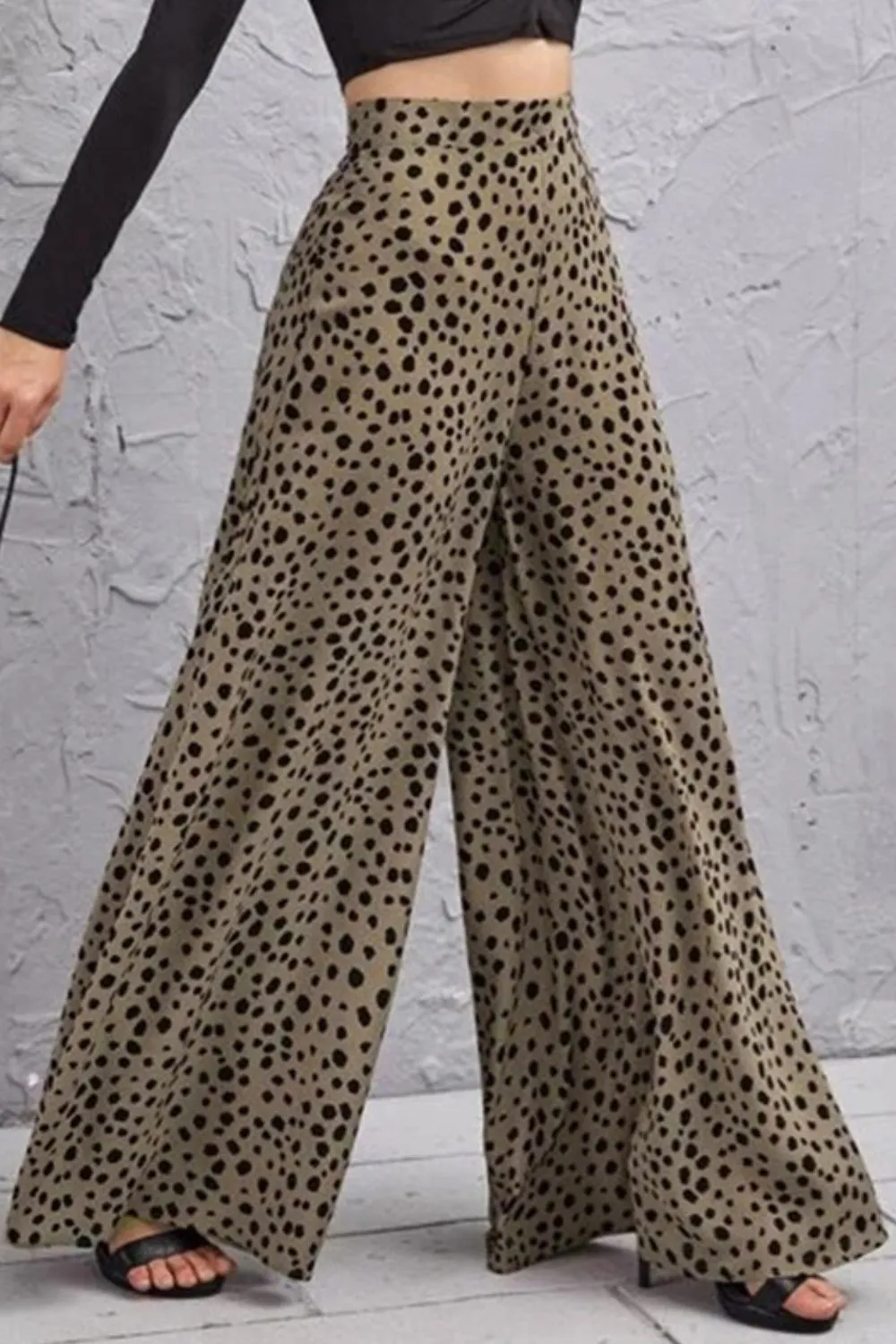 Animal Print High-Rise Culottes, image 5