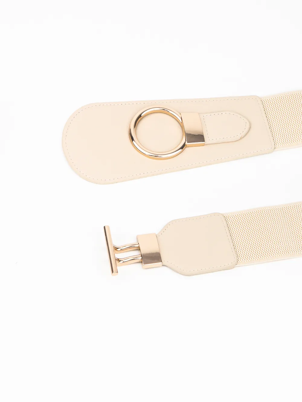 PU Elastic Wide Belt with Alloy Buckle, image 20