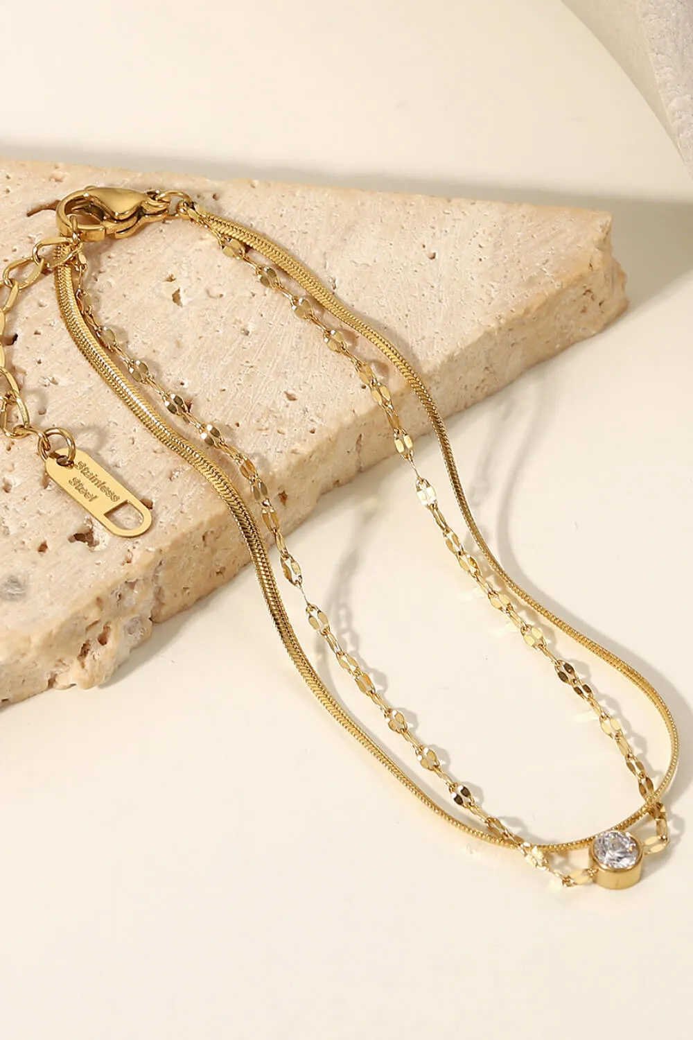 Icing on the Cake Rhinestone Double-Layered Bracelet, image 4