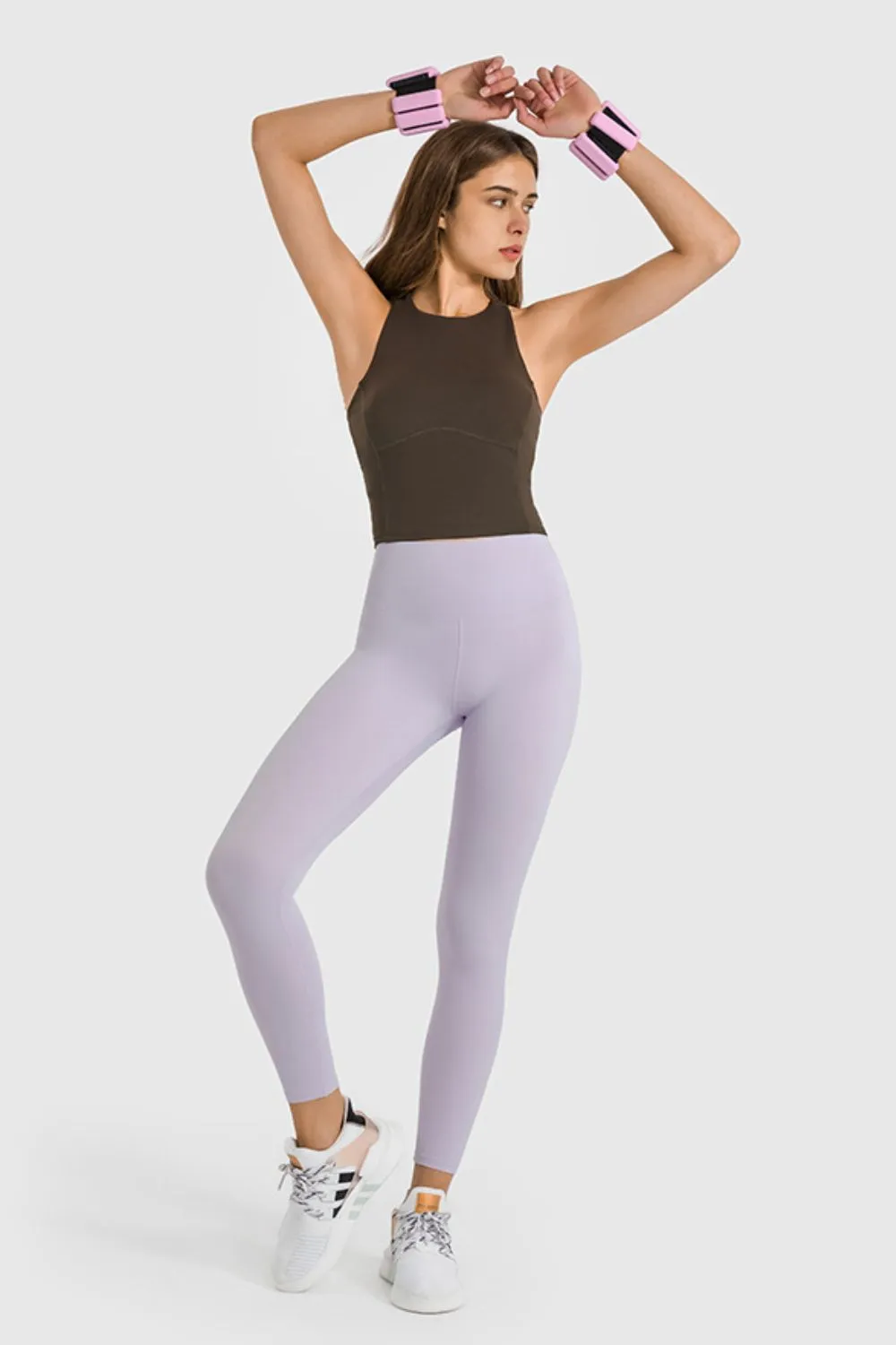 High Waist Ankle-Length Yoga Leggings, image 17