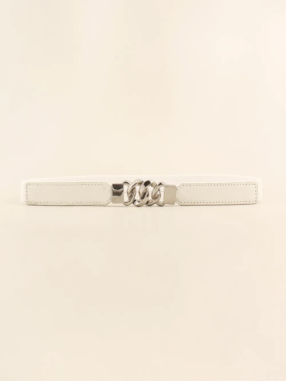 Zinc Alloy Buckle Elastic PU Belt, image 25