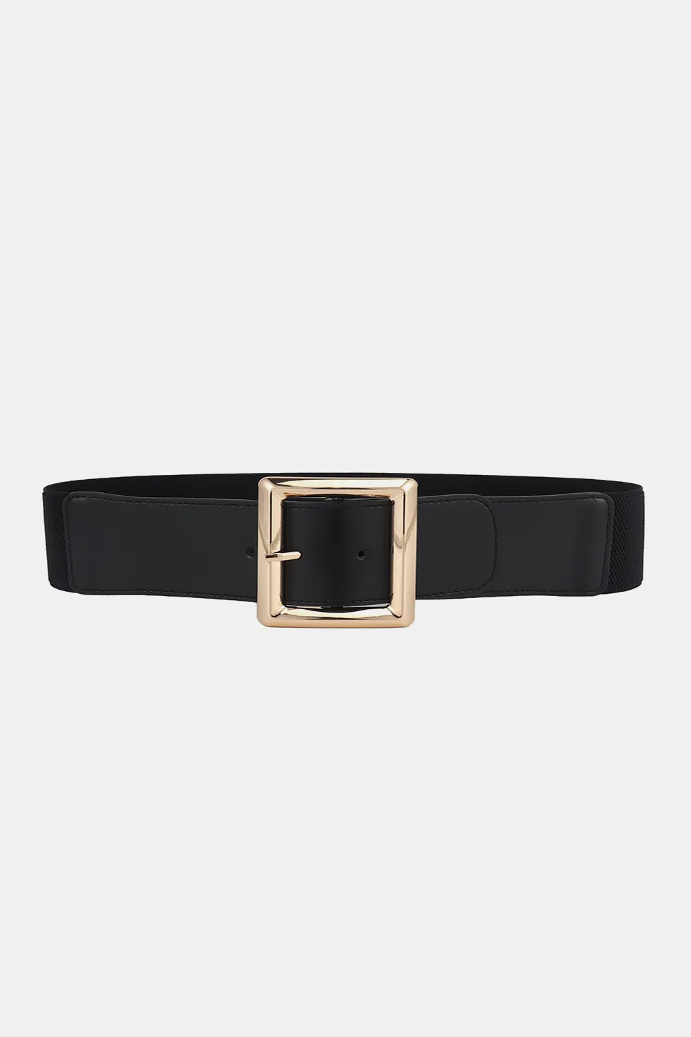 Rectangle Buckle Elastic Wide Belt, image 5