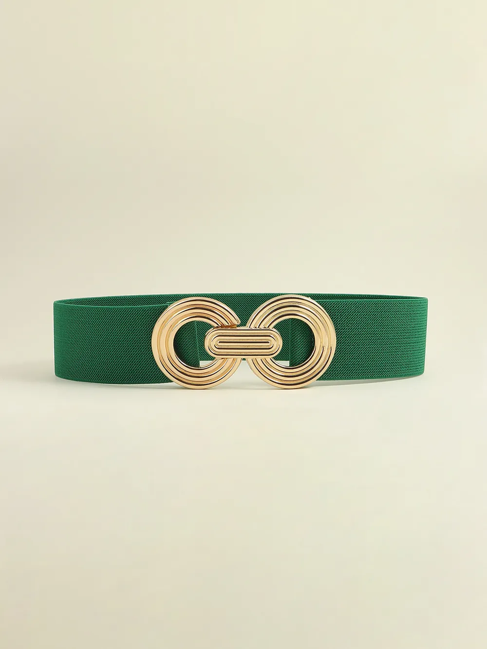 Geometric Buckle Elastic Wide Belt, image 17