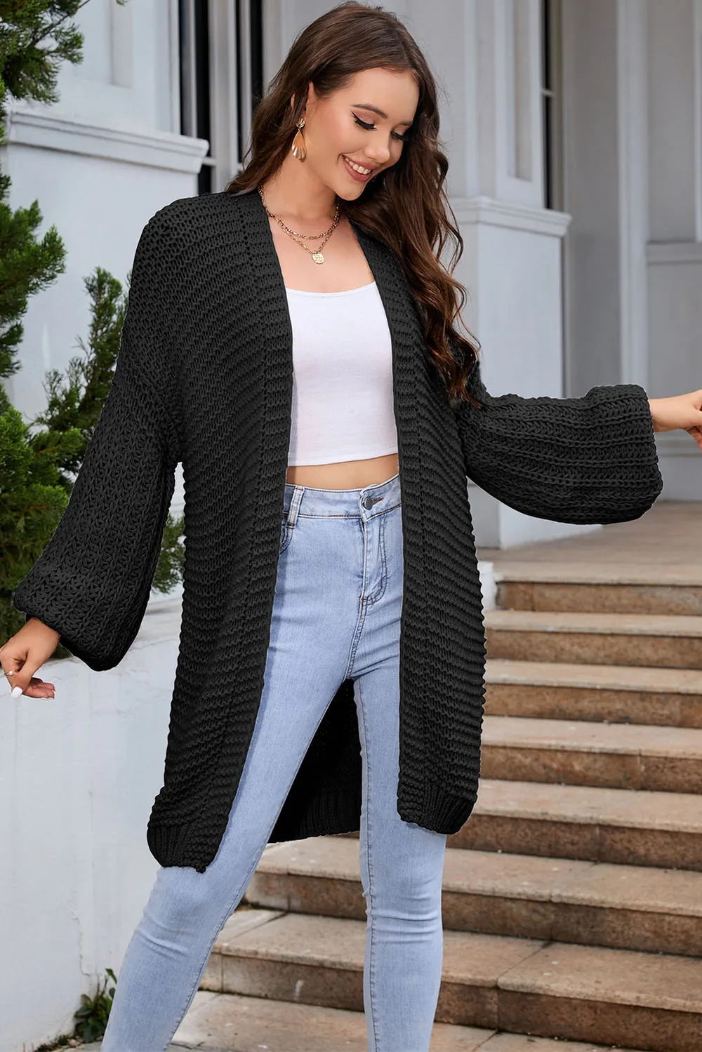 Open Front Longline Cardigan, image 20