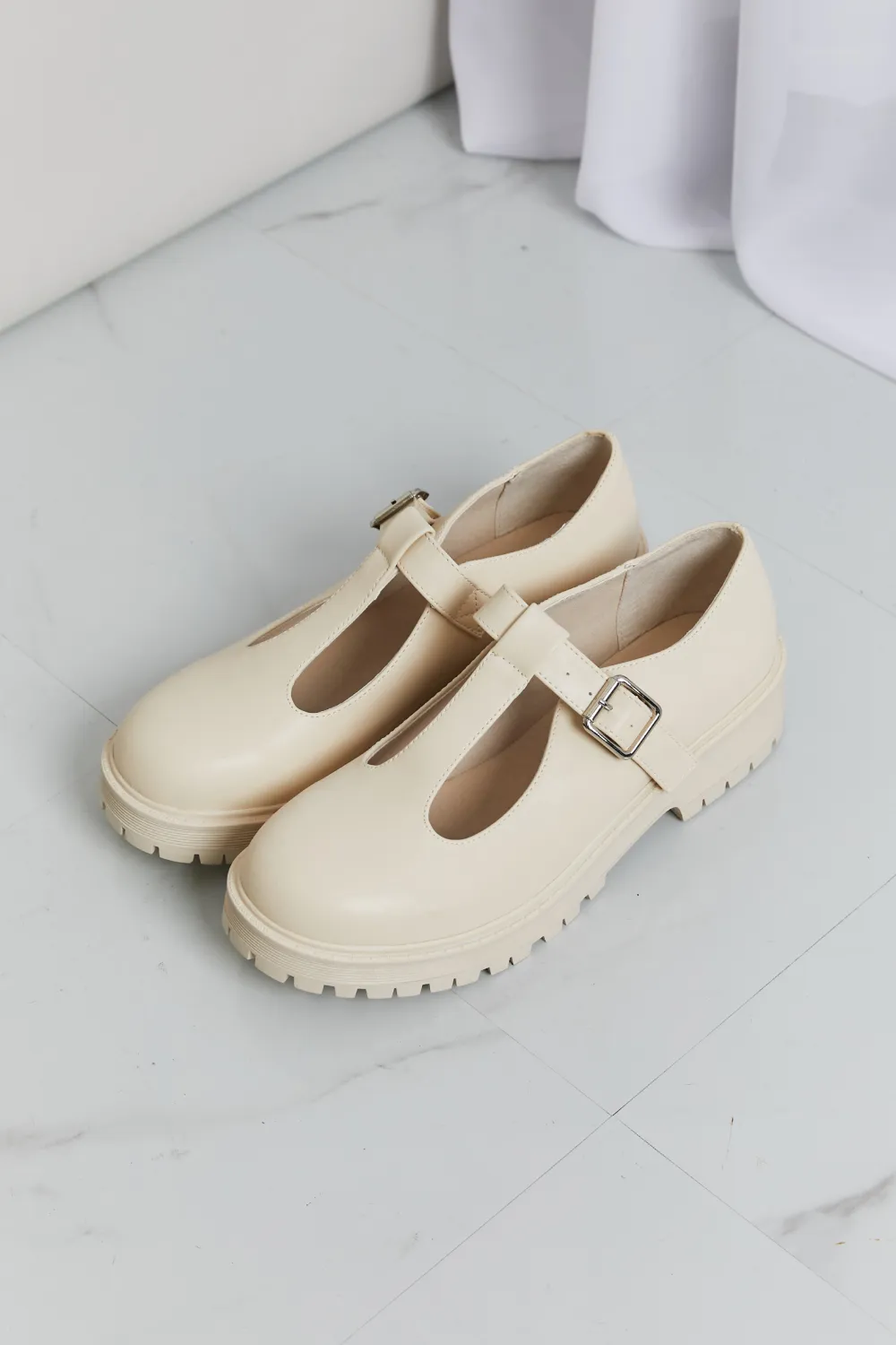 Faux Leather Platform Mary Janes, image 6