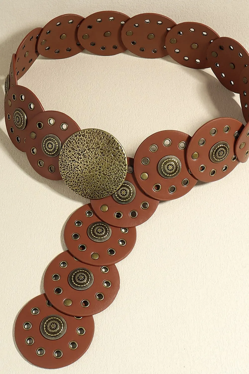 Round Shape PU Leather Belt, image 16