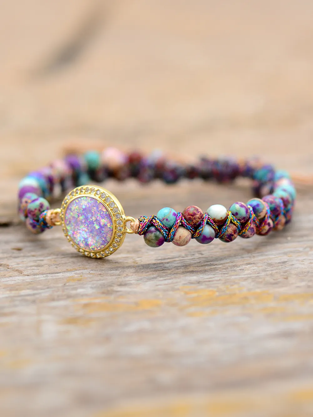 Imperial Jasper Beaded Bracelet, image 3