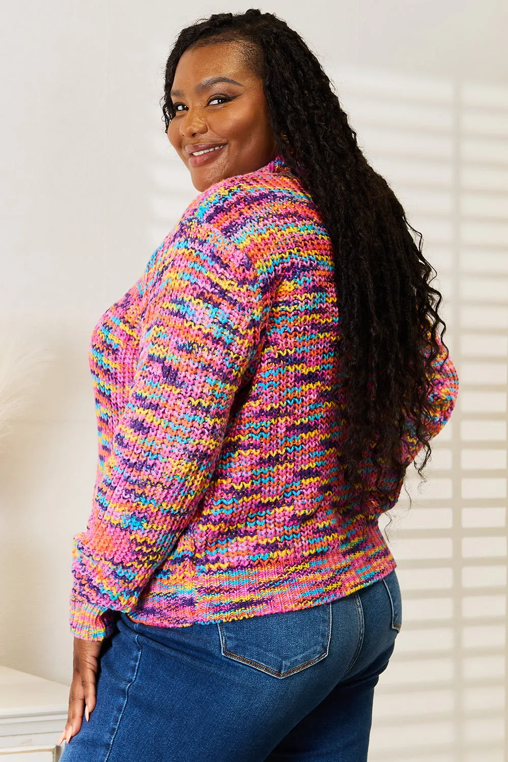 V-Neck Long Sleeve Cardigan, image 9