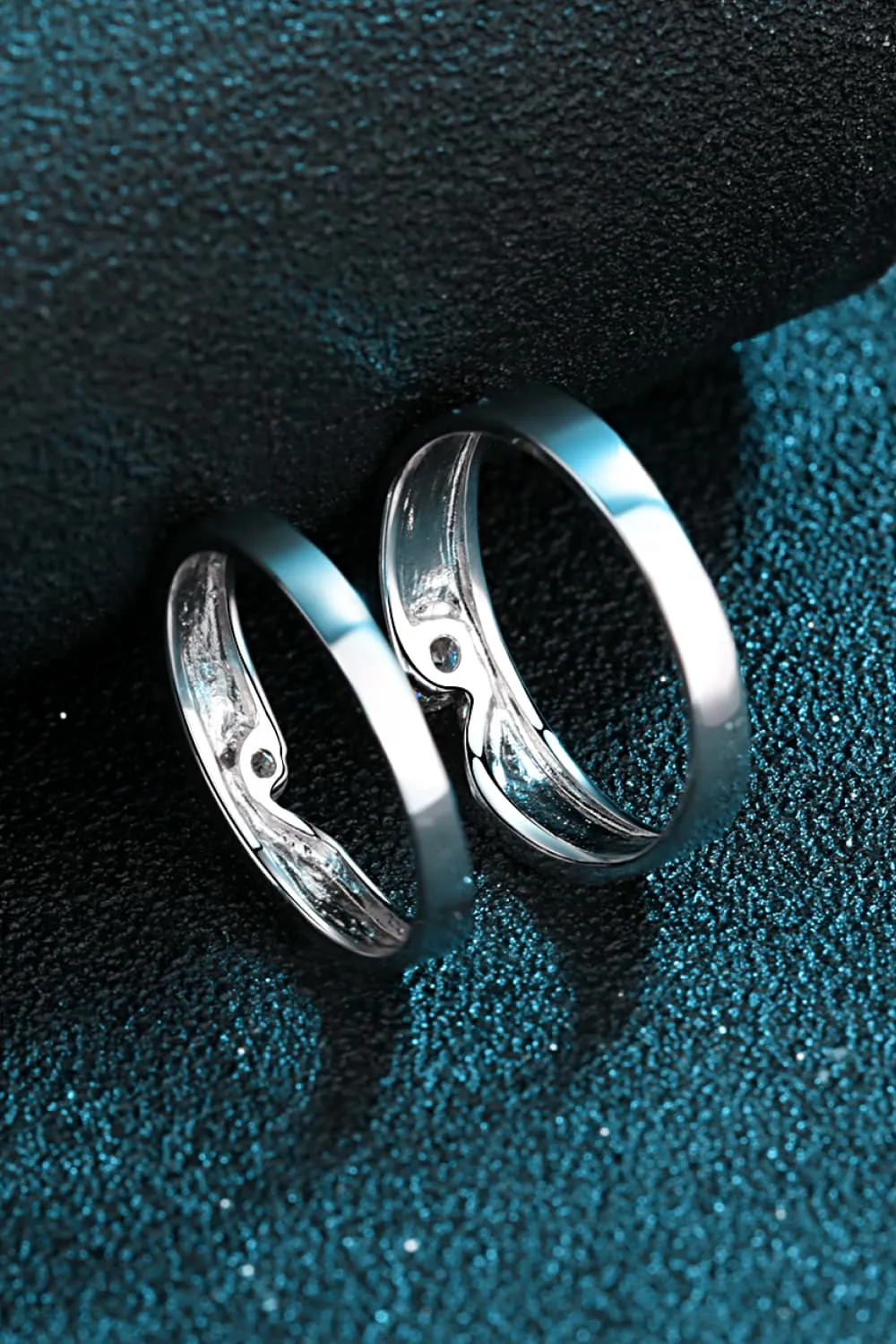 Moissanite Rhodium-Plated Ring, image 6