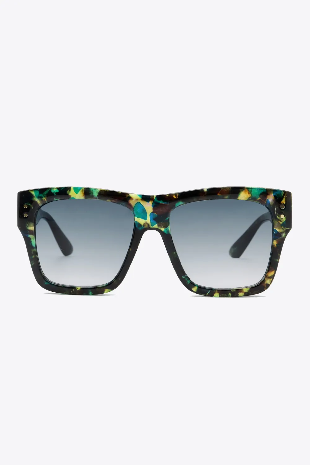 UV400 Patterned Polycarbonate Square Sunglasses, image 2