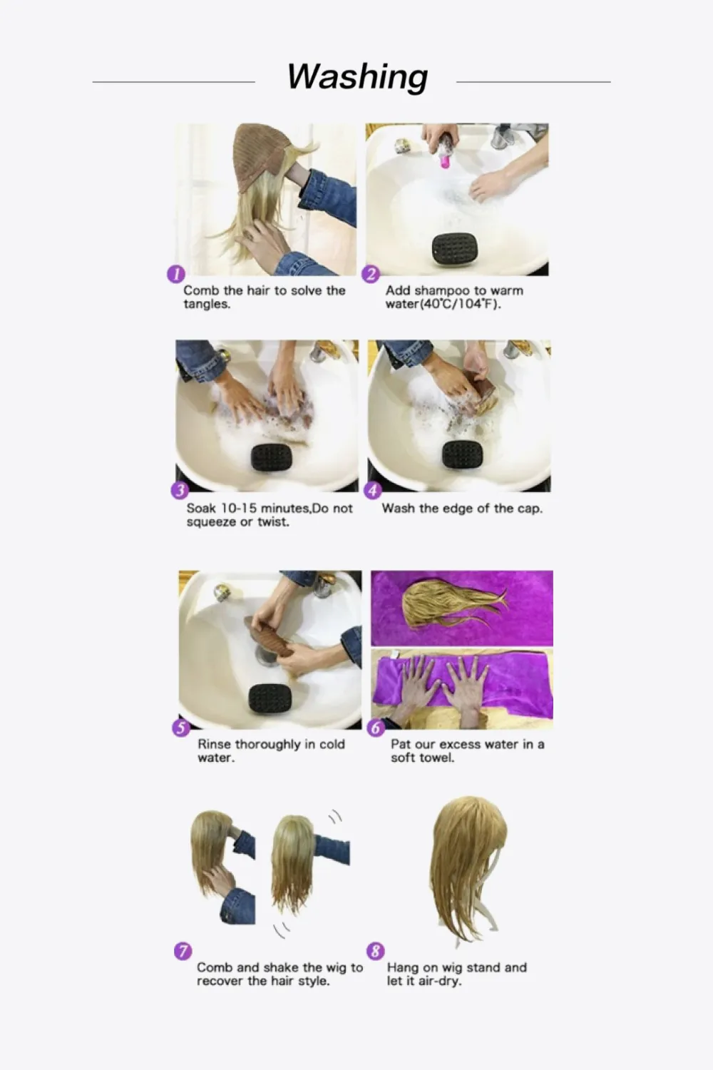 Full-Machine Bobo Synthetic Wigs 9'', image 11