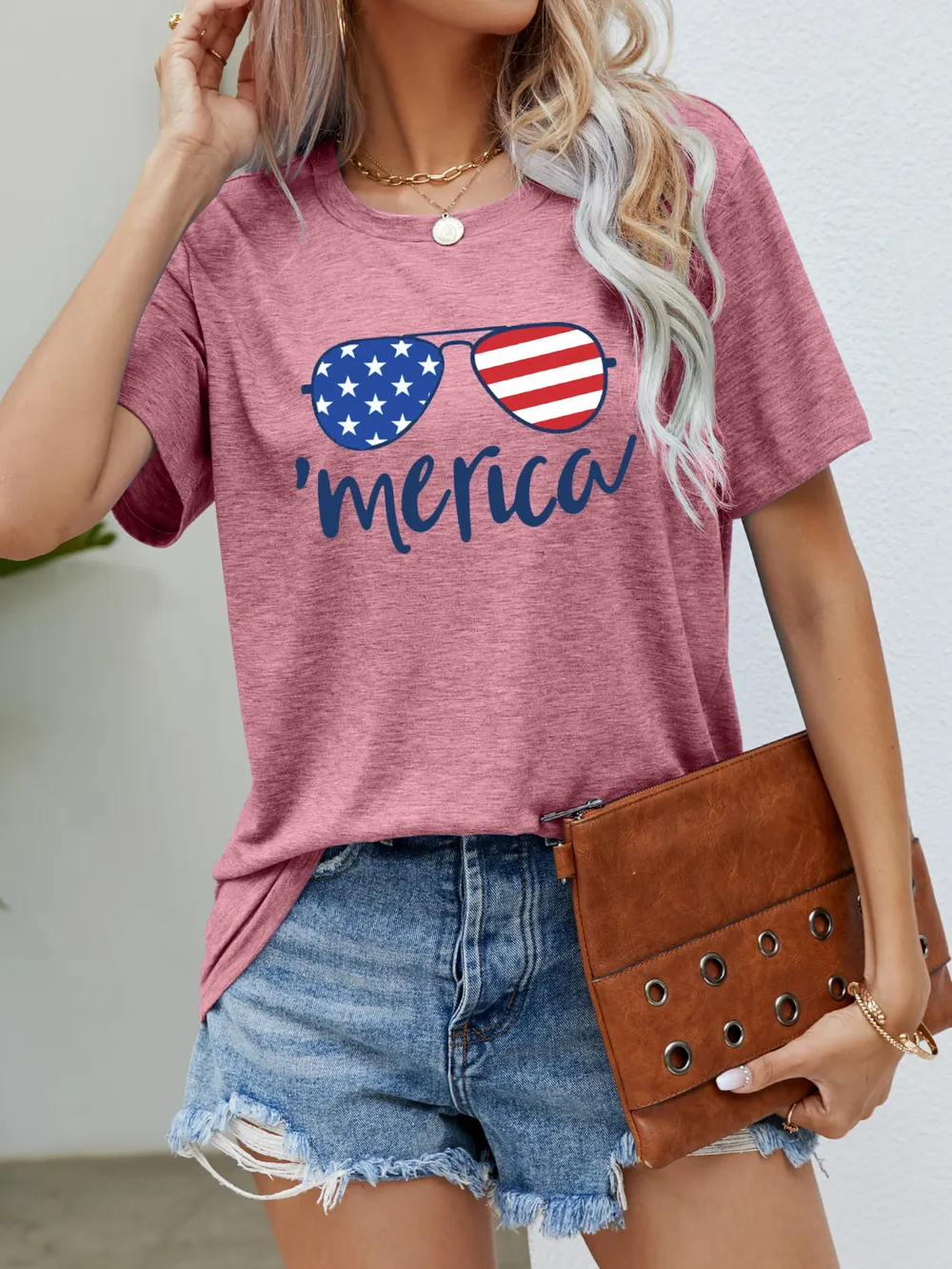 US Flag Glasses Graphic Tee, image 11