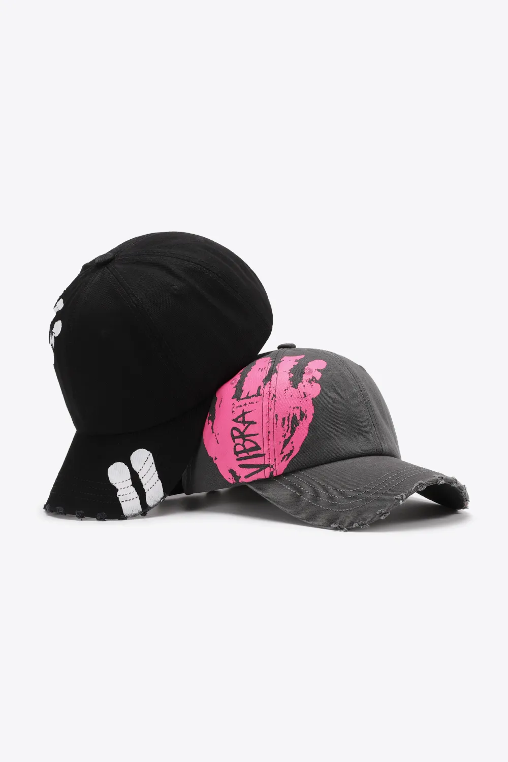 VIBRA Graphic Distressed Adjustable Baseball Cap, image 23