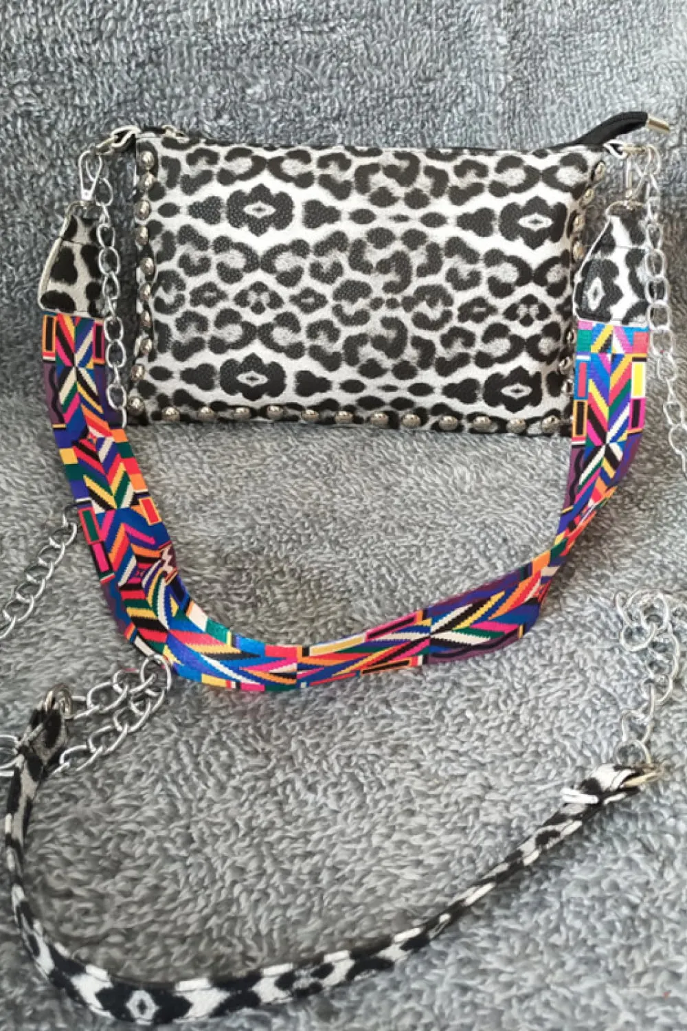 PU Leather Studded Shoulder Bag, image 16
