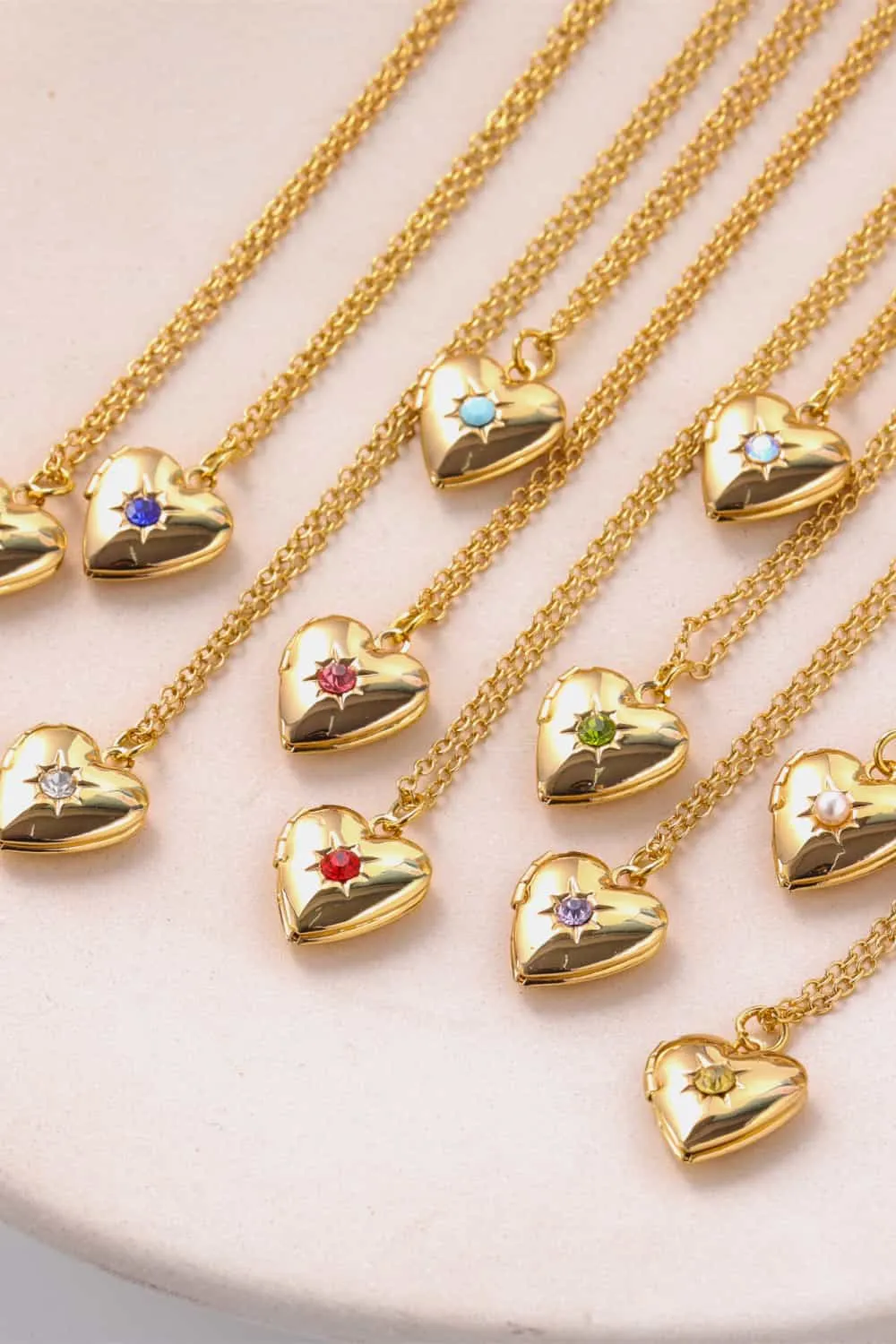 Zircon Heart Shape 14K Gold-Plated Pendant Necklace, image 4