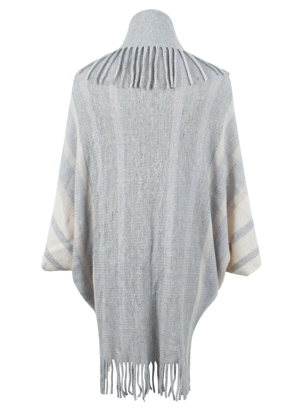 Fringe Detail Open Front Poncho, image 14