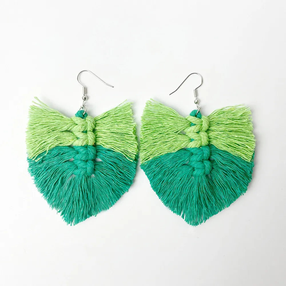 Fringe Detail Dangle Earrings, image 3