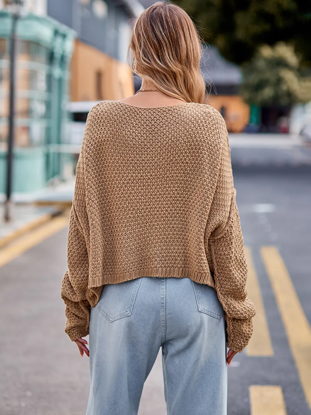 Round Neck Cable-Knit Sweater, image 10