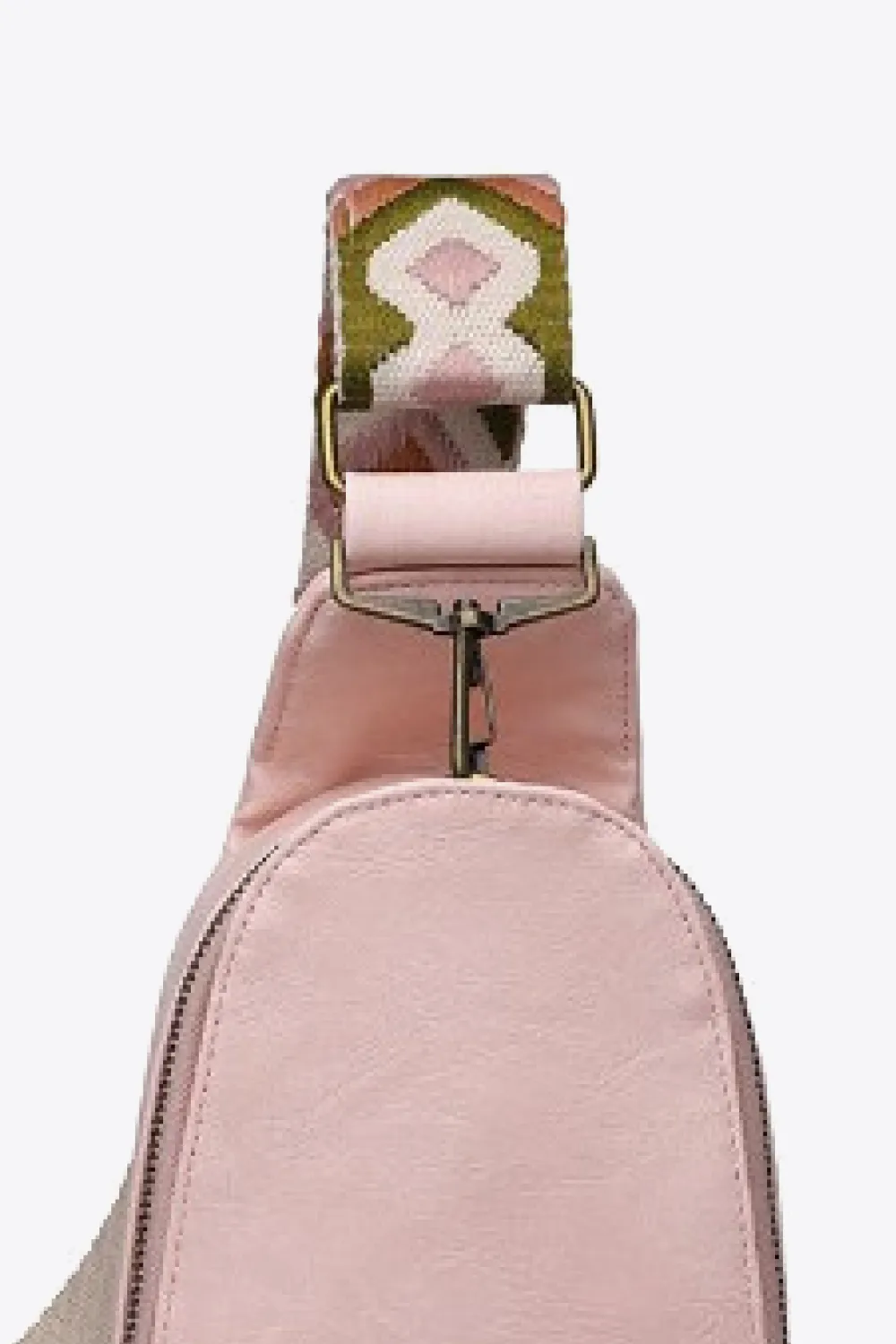 Random Pattern Adjustable Strap PU Leather Sling Bag, image 11