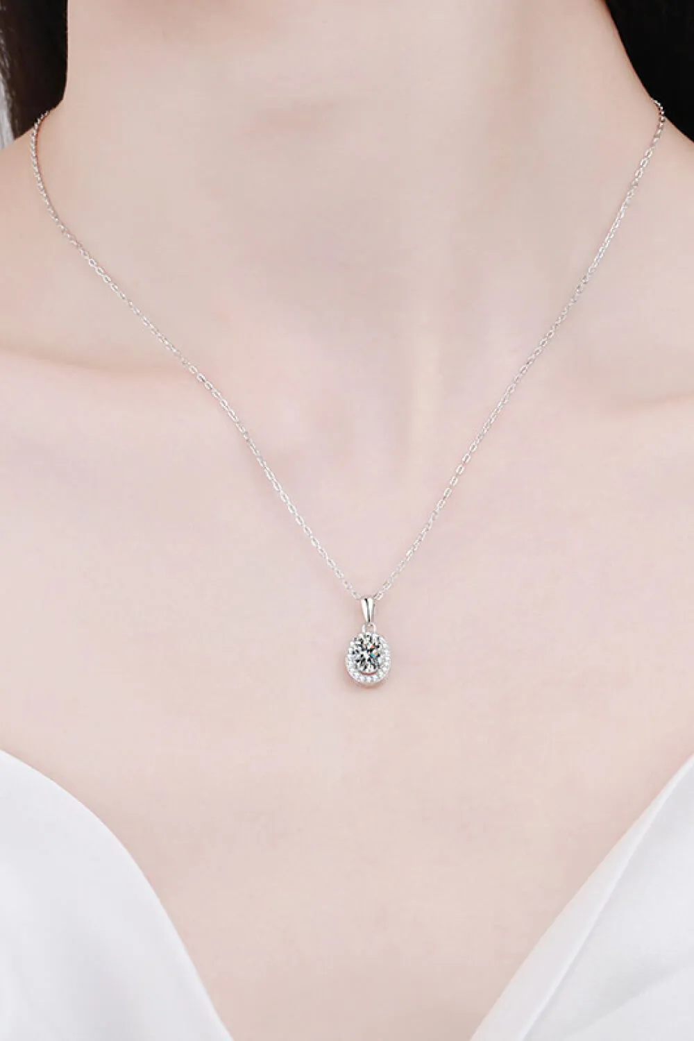 Be The One 1 Carat Moissanite Pendant Necklace, image 2