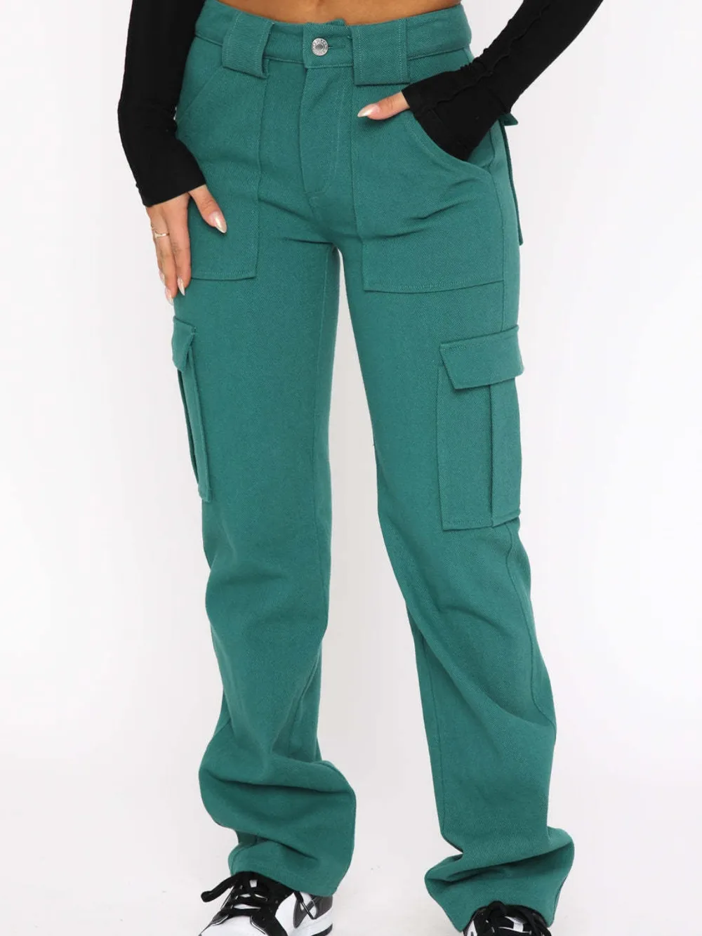 Straight Leg Cargo Pants, image 5