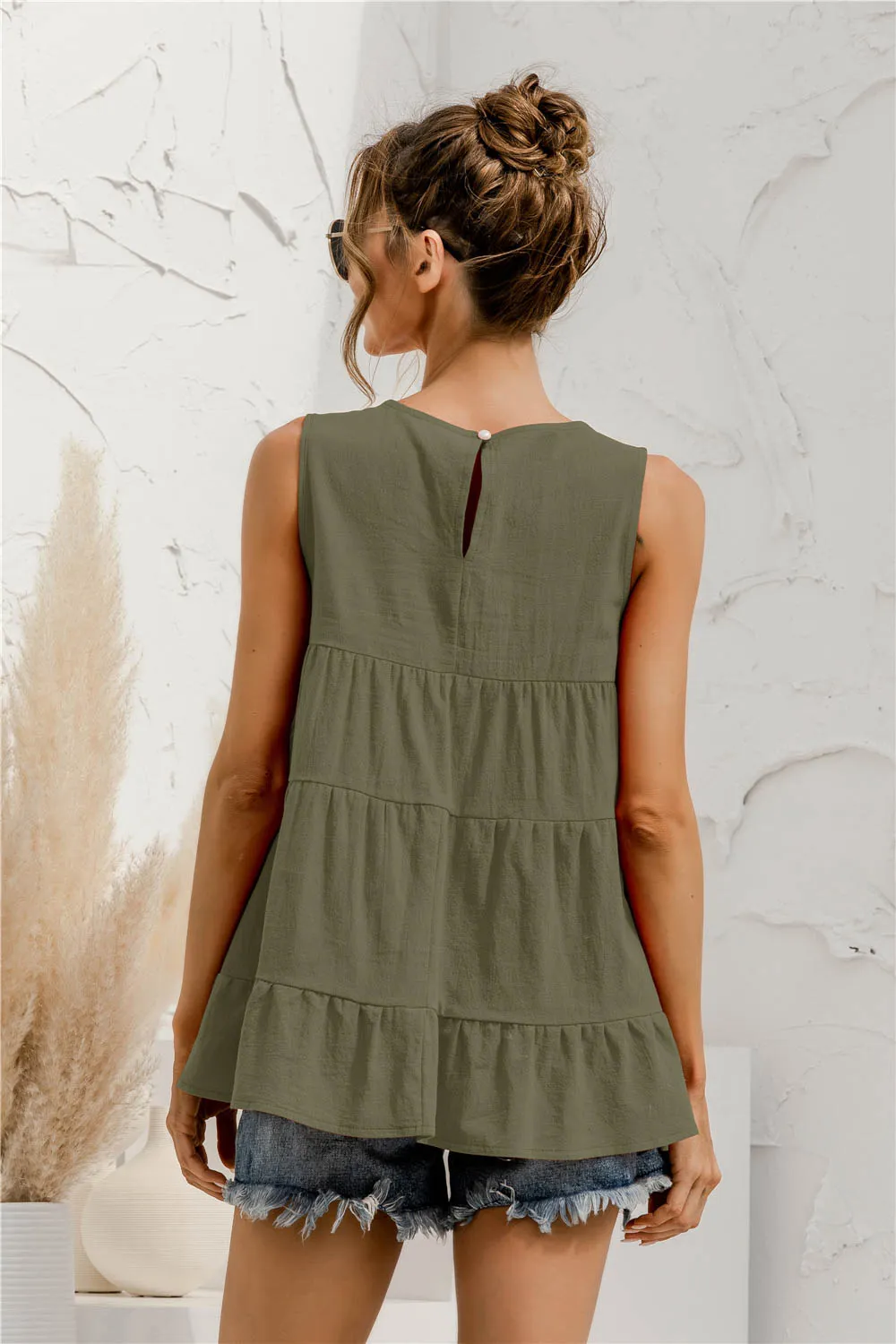 Round Neck Tiered Tank, image 10