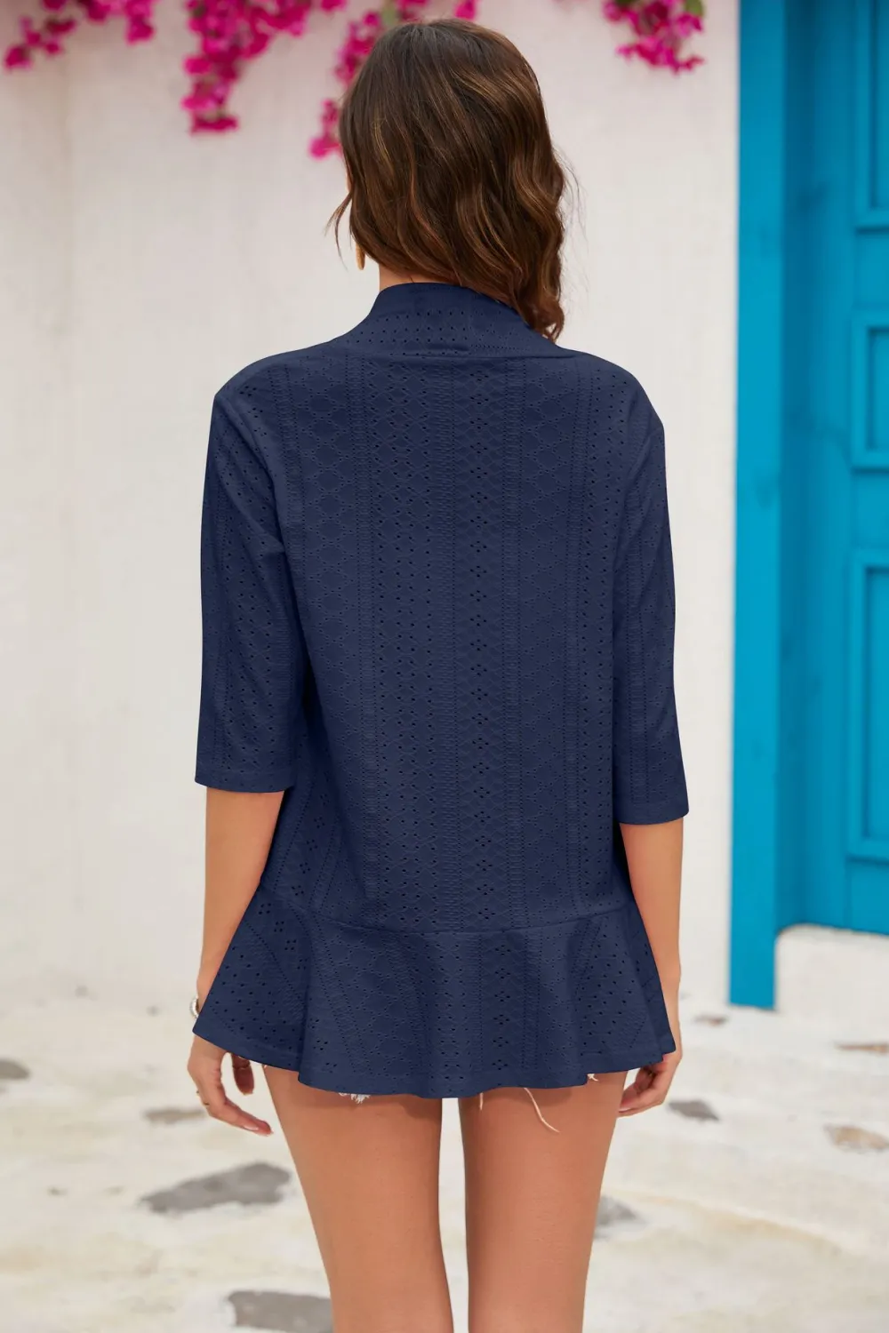Half Sleeve Open Front Cardigan, image 14