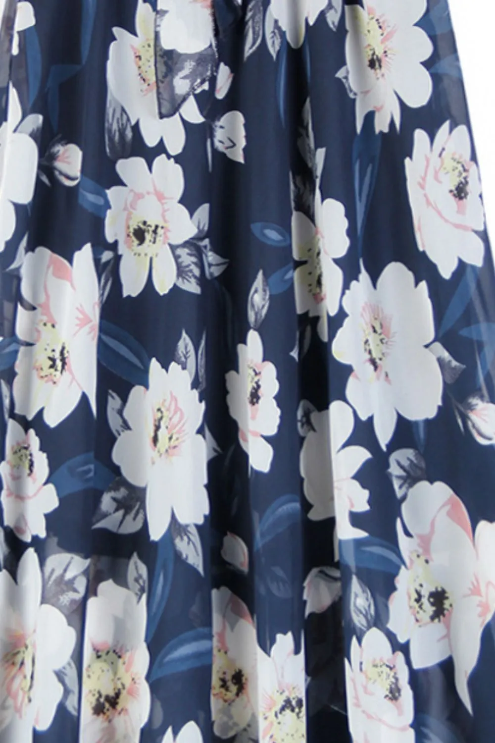 Full Size Floral Tie-Waist Skirt, image 5
