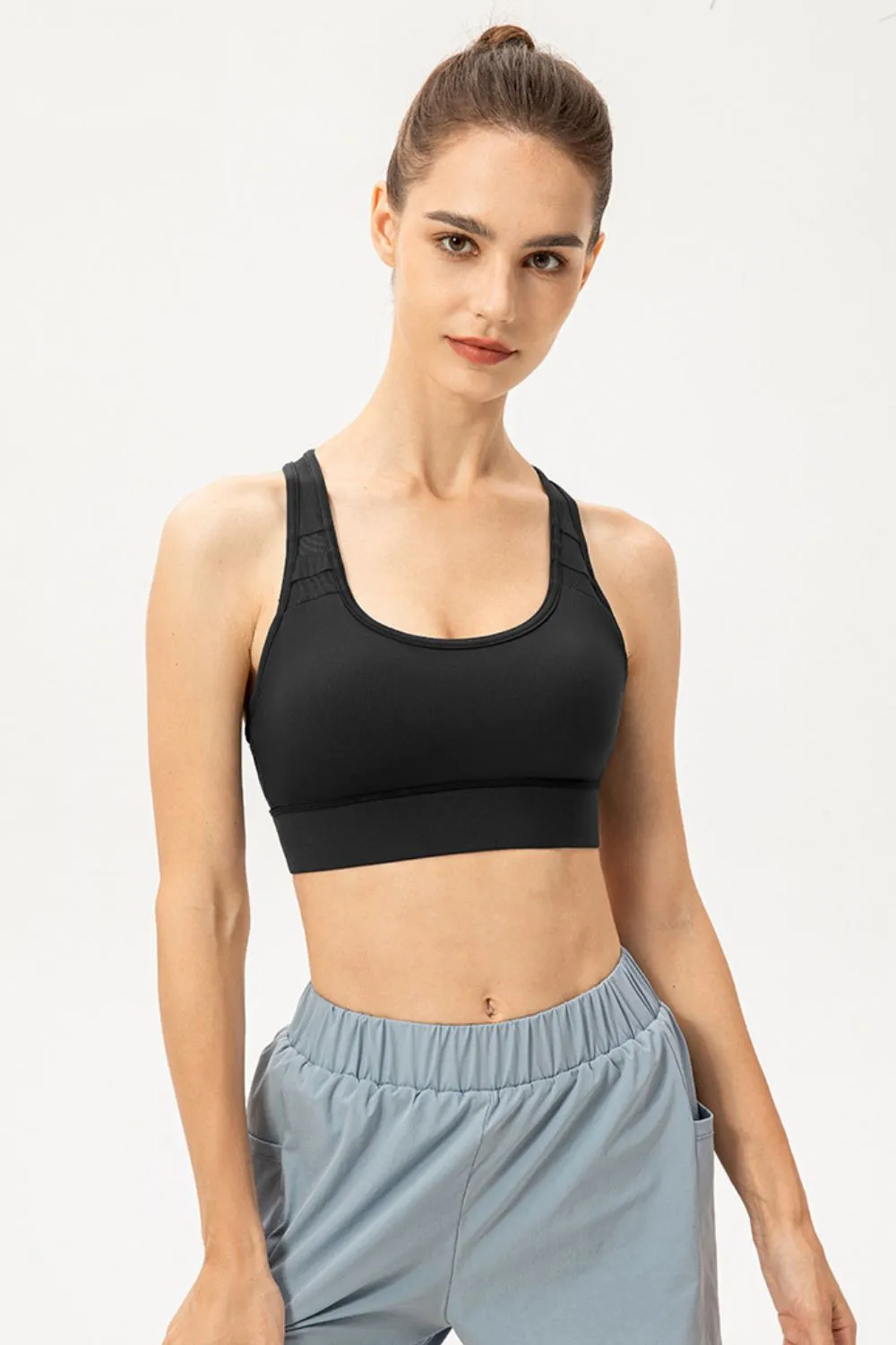 Scoop Neck Long Sports Bra, image 11