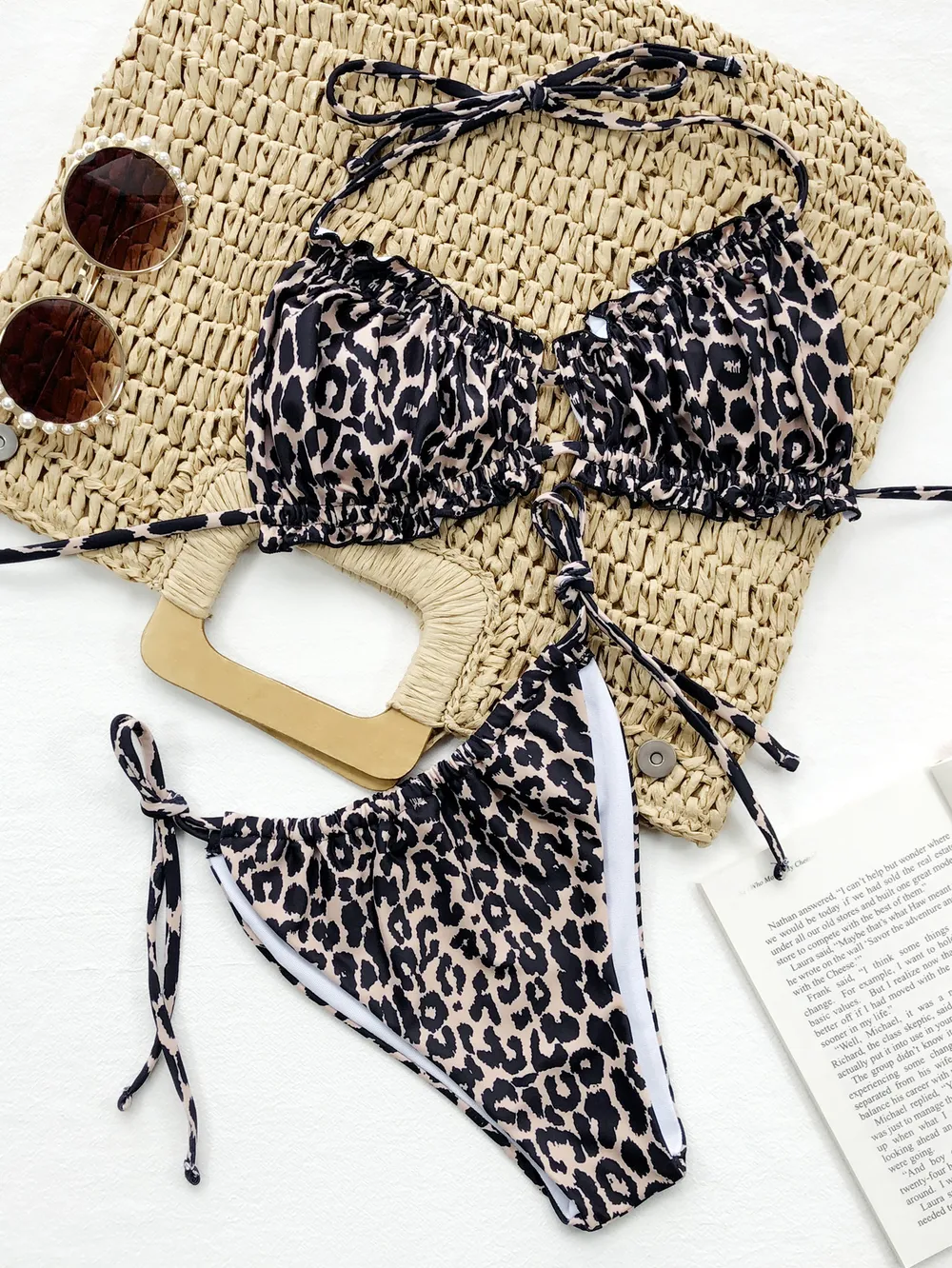 Frill Trill Halter Neck Bikini Set, image 17