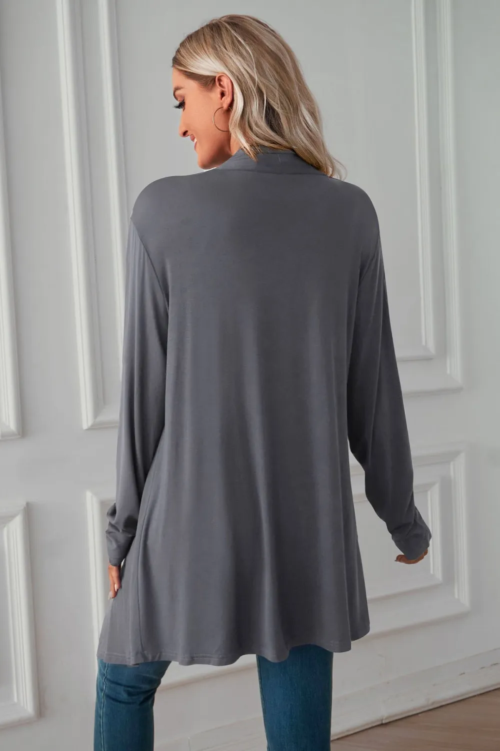 Open Front Long Sleeve Cardigan, image 24