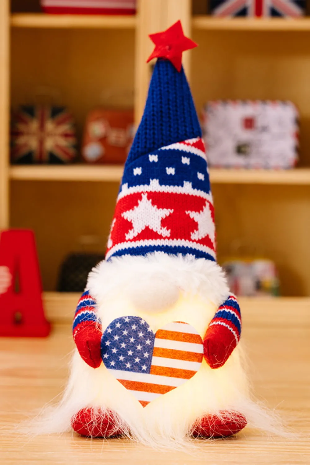 2-Piece Independence Day Knit Decor Gnomes, image 4