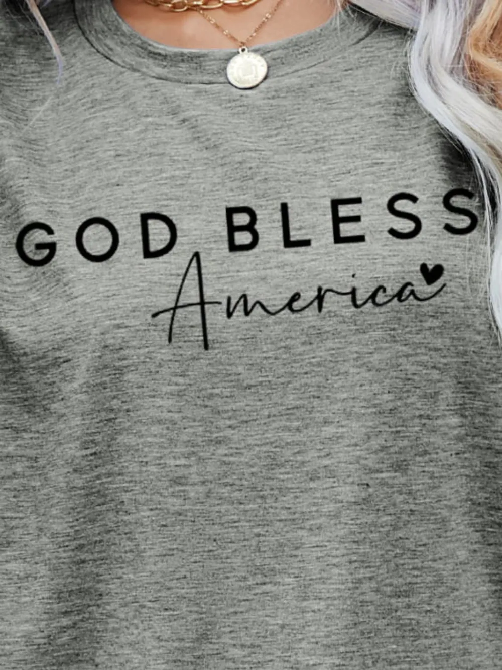 GOD BLESS AMERICA Graphic Short Sleeve Tee, image 14