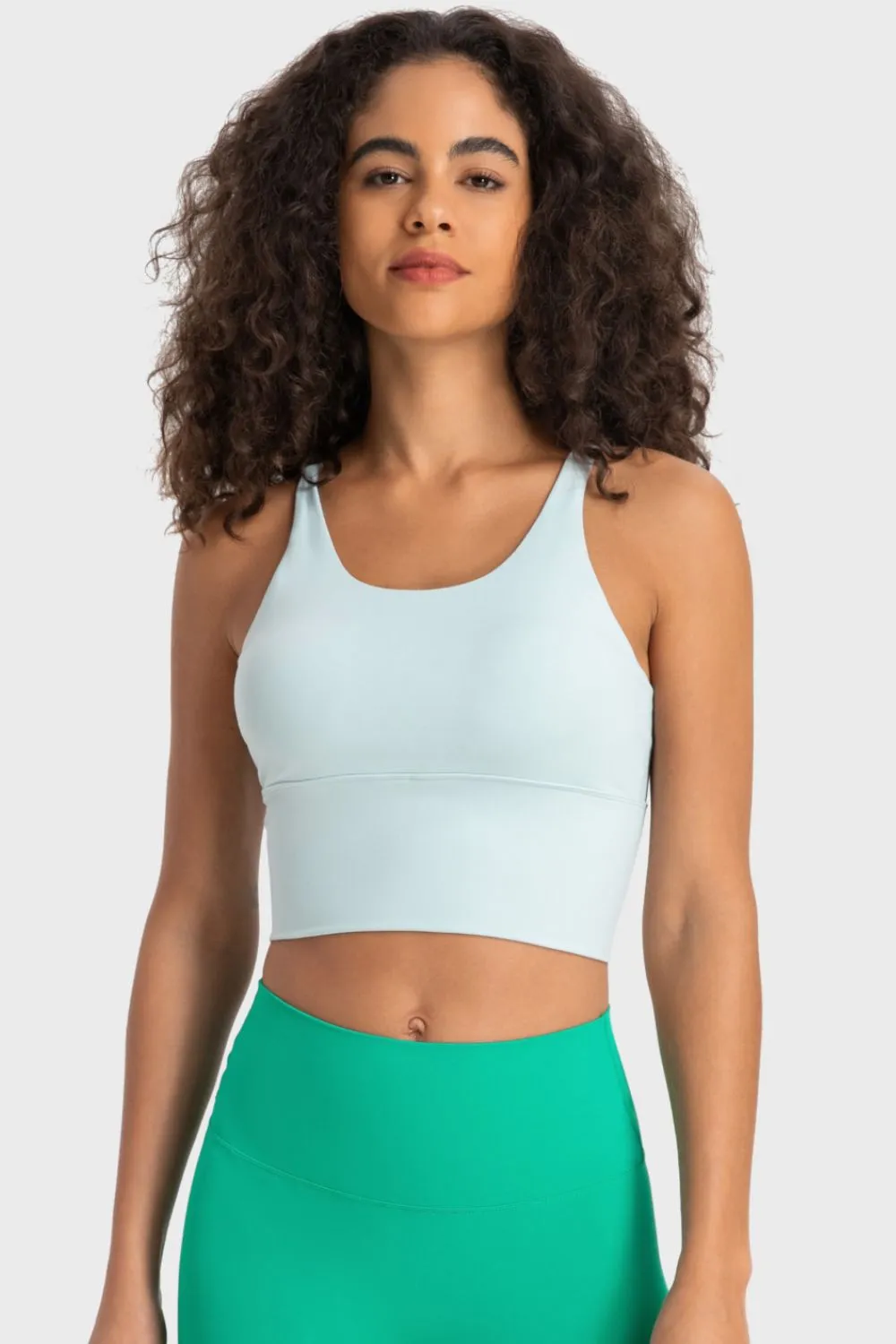 Crisscross Back Ladder Detail Sports Bra, image 13