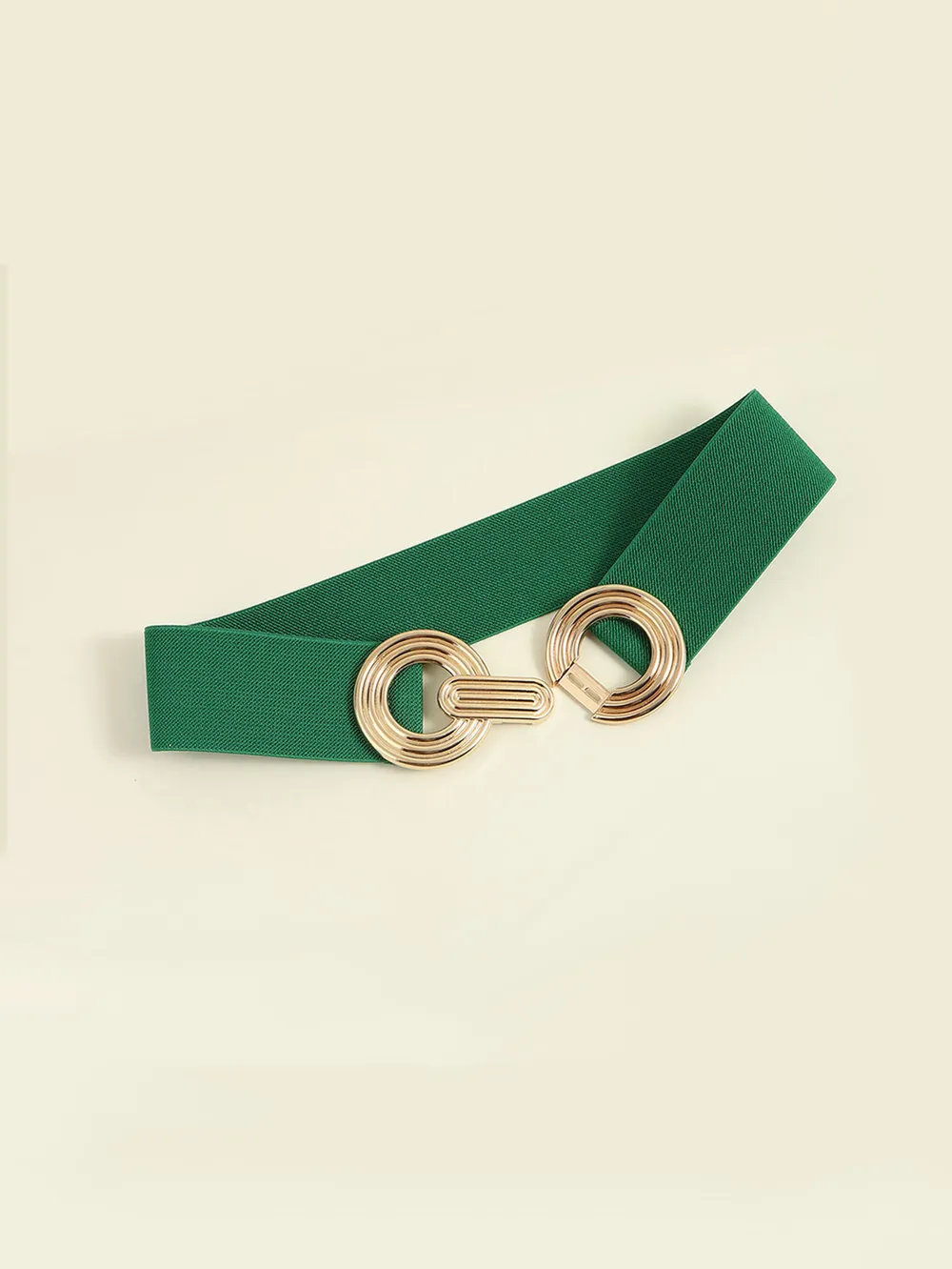 Geometric Buckle Elastic Wide Belt, image 19