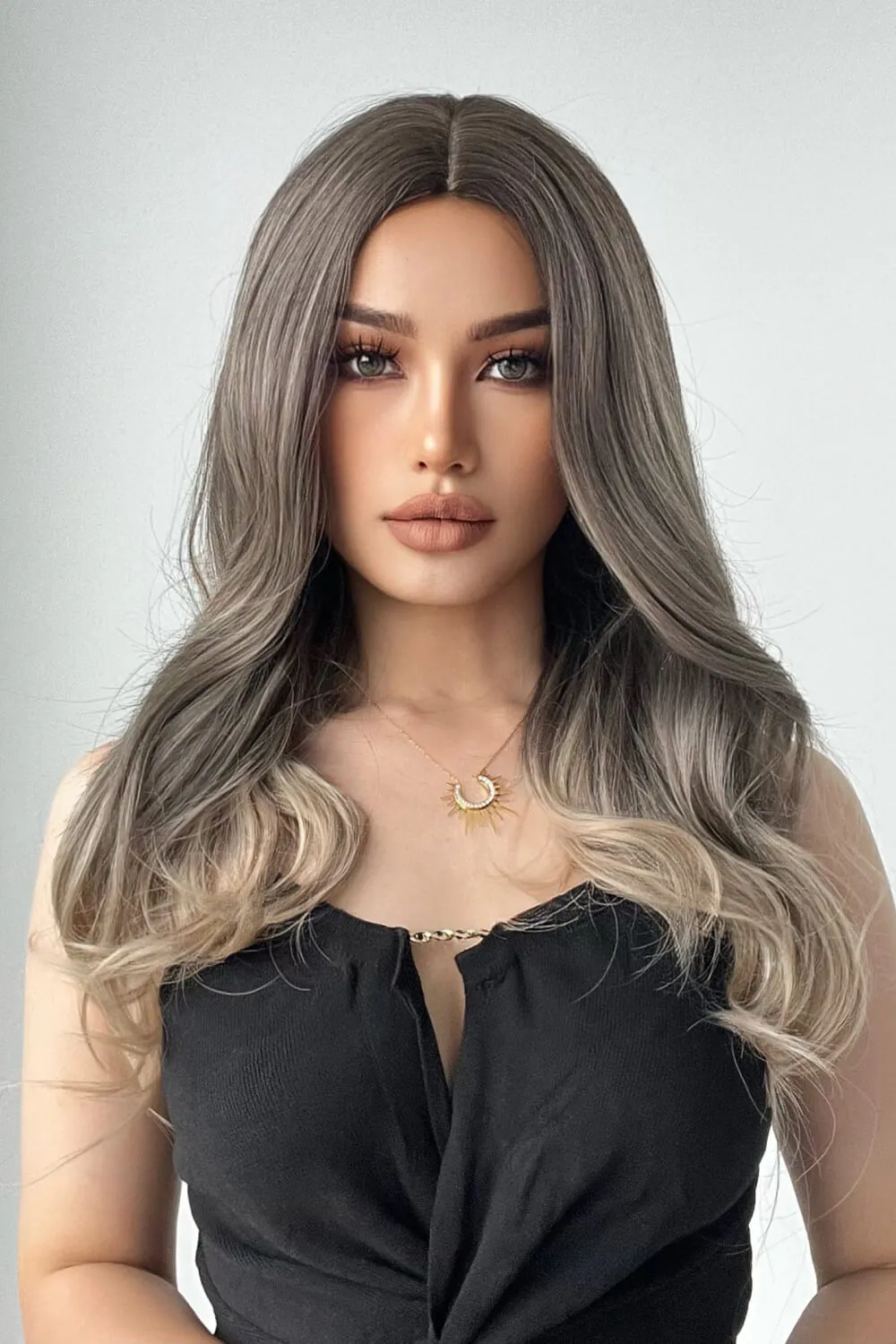 13*1" Full-Machine Wigs Synthetic Long Straight 24", image 5