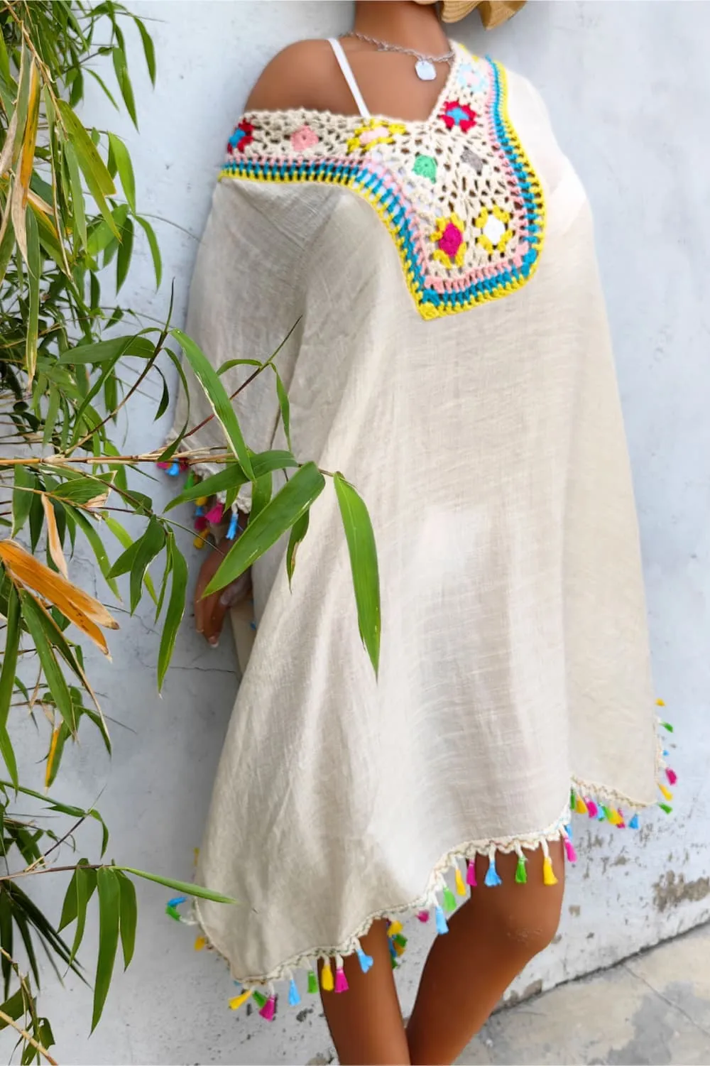 Tassel Detail Embroidery Dress, image 3