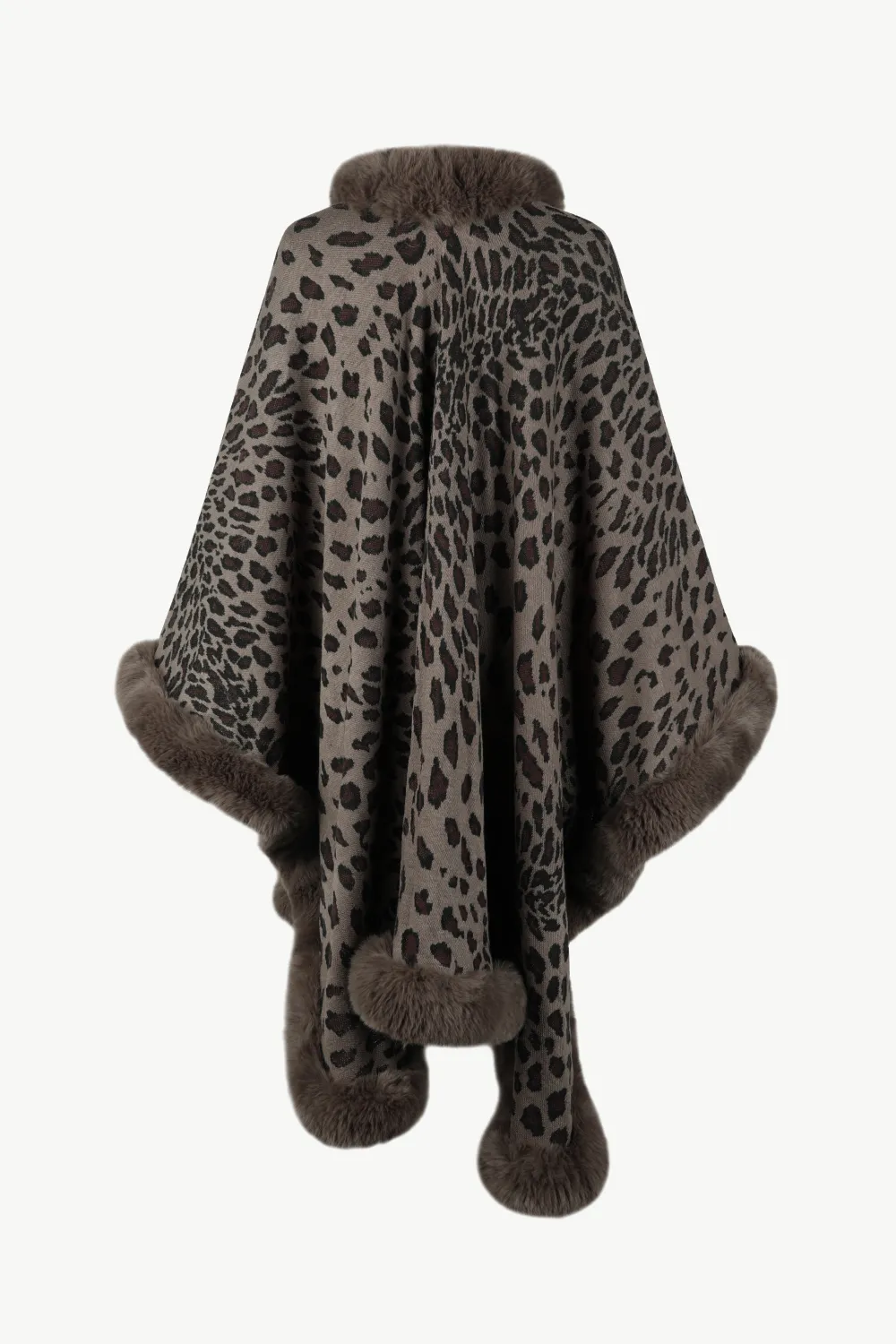 Leopard Open Front Poncho, image 13