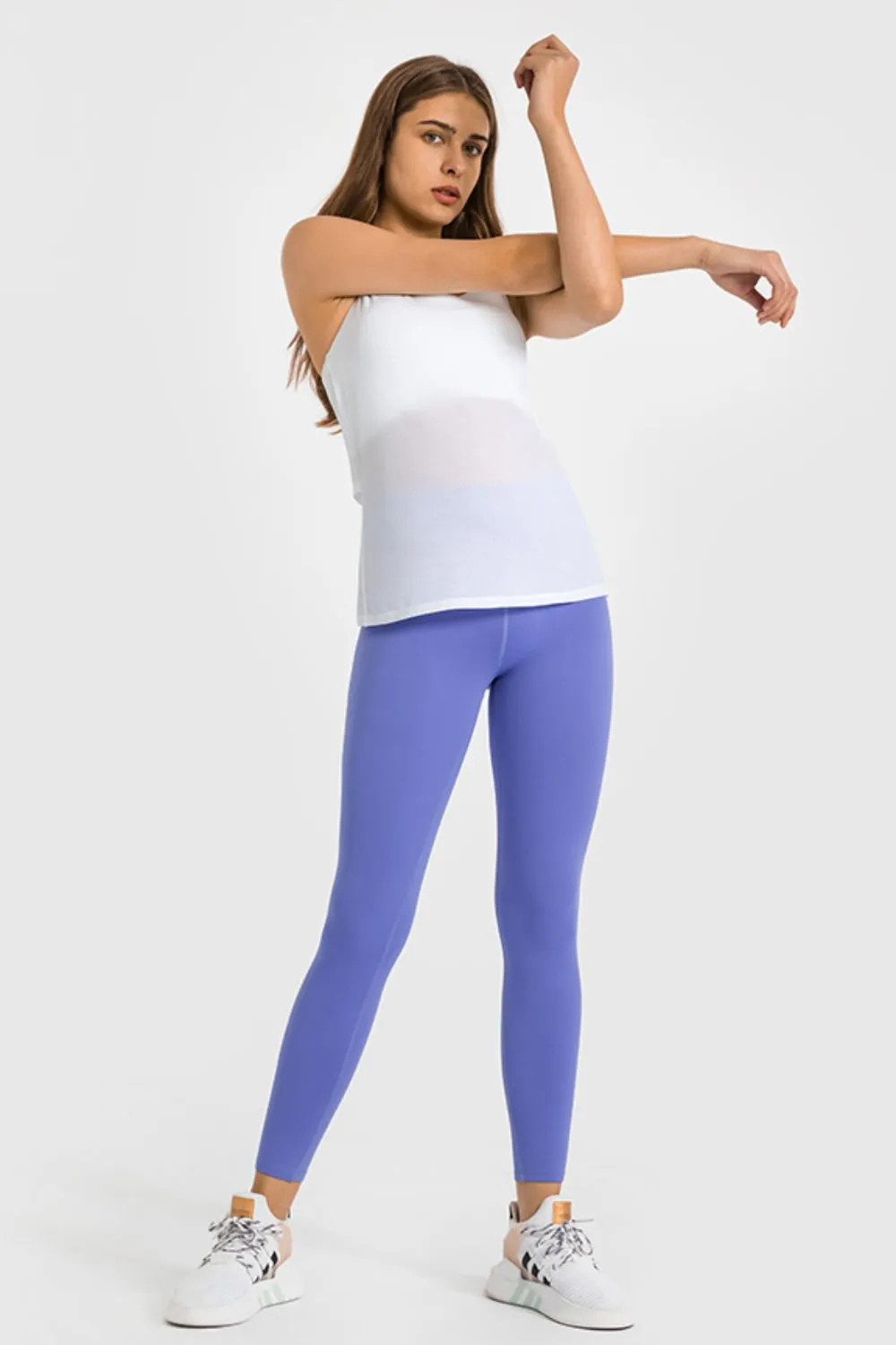 High Waist Ankle-Length Yoga Leggings, image 18