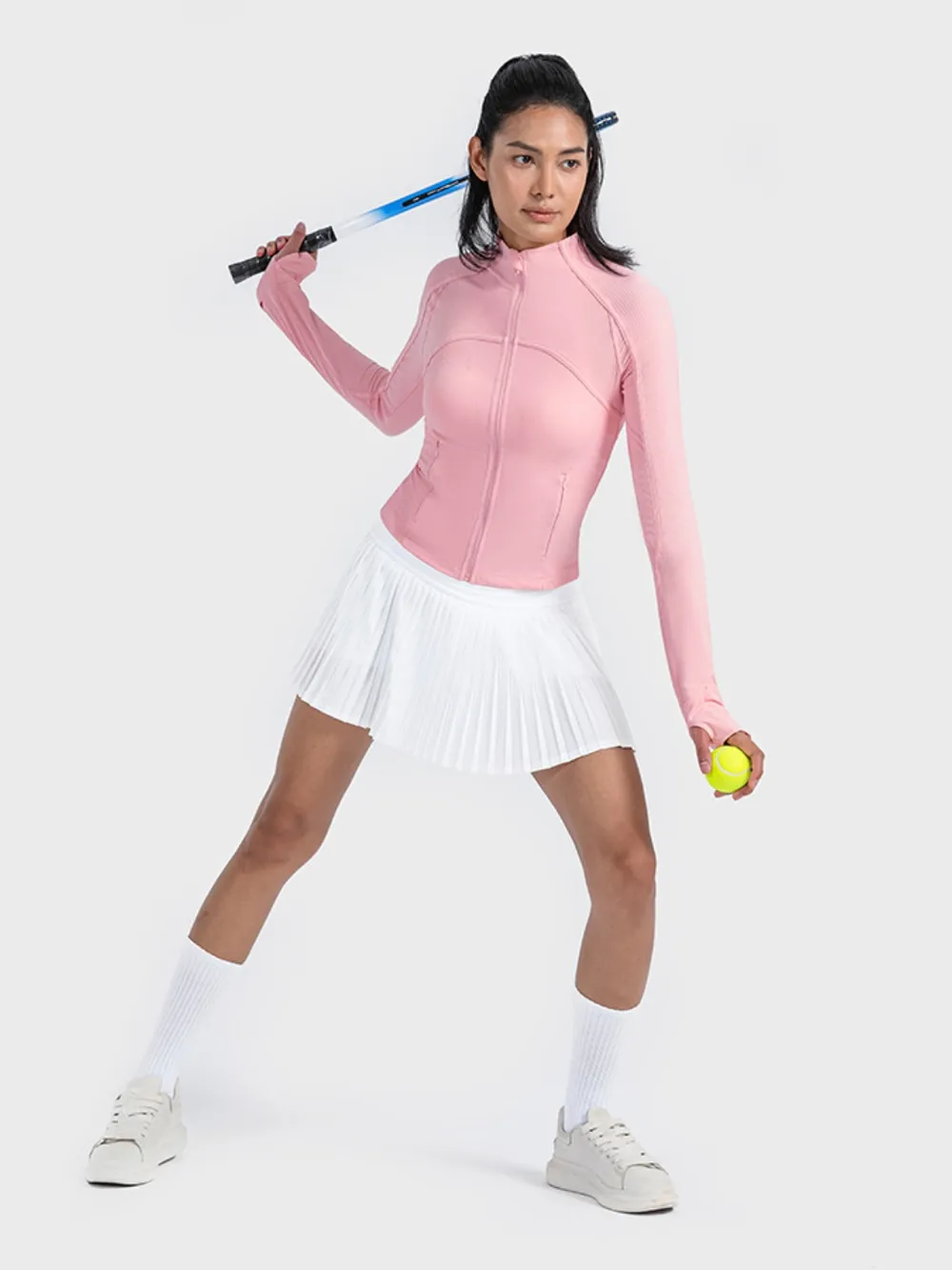 Zip-Up Long Sleeve Sports Jacket, image 13